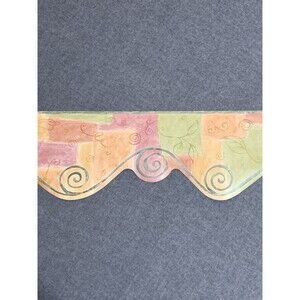 Encor Scroll Wallpaper Border Die Cut Patchwork with Swirls